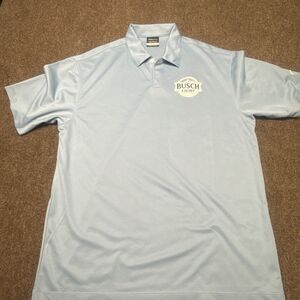 Busch Light Beer Nike Dri-Fit Golf Polo Shirt Men’s L NWOT